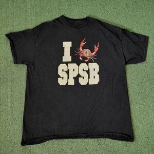 South Philadelphia String Band Crab Promo Black T Shirt Sz Large